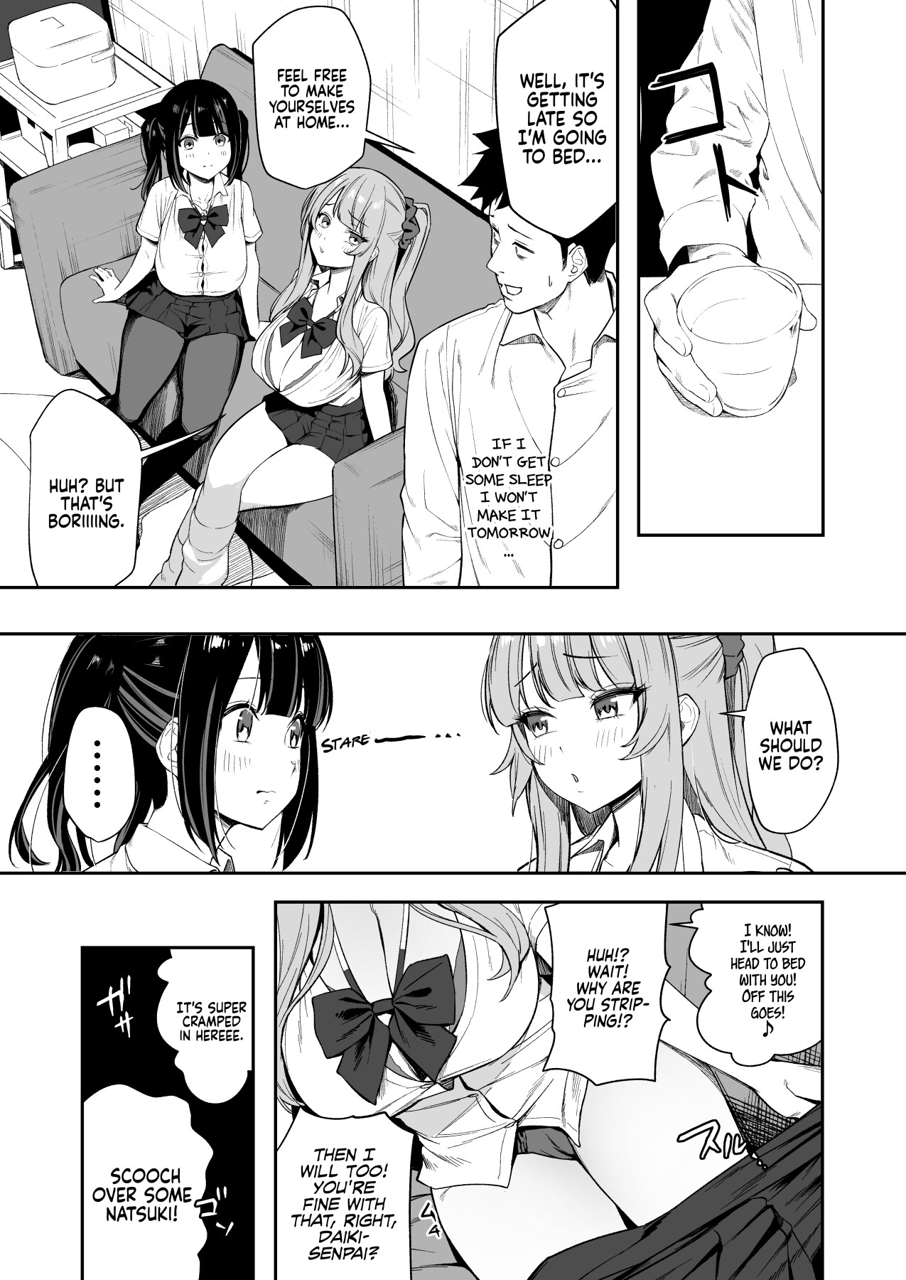 Hentai Manga Comic-Can we stay at your place tonight Senpai?-Read-12